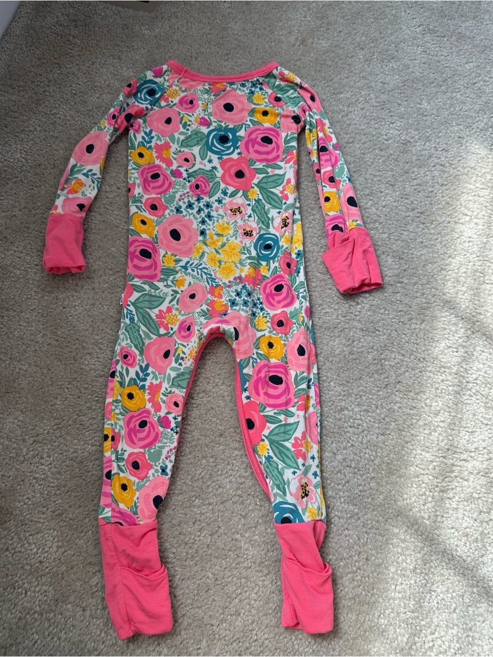 Little sleepies crescent zippy secret garden size 6-12 months